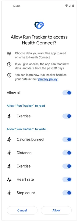 Using Health Connect