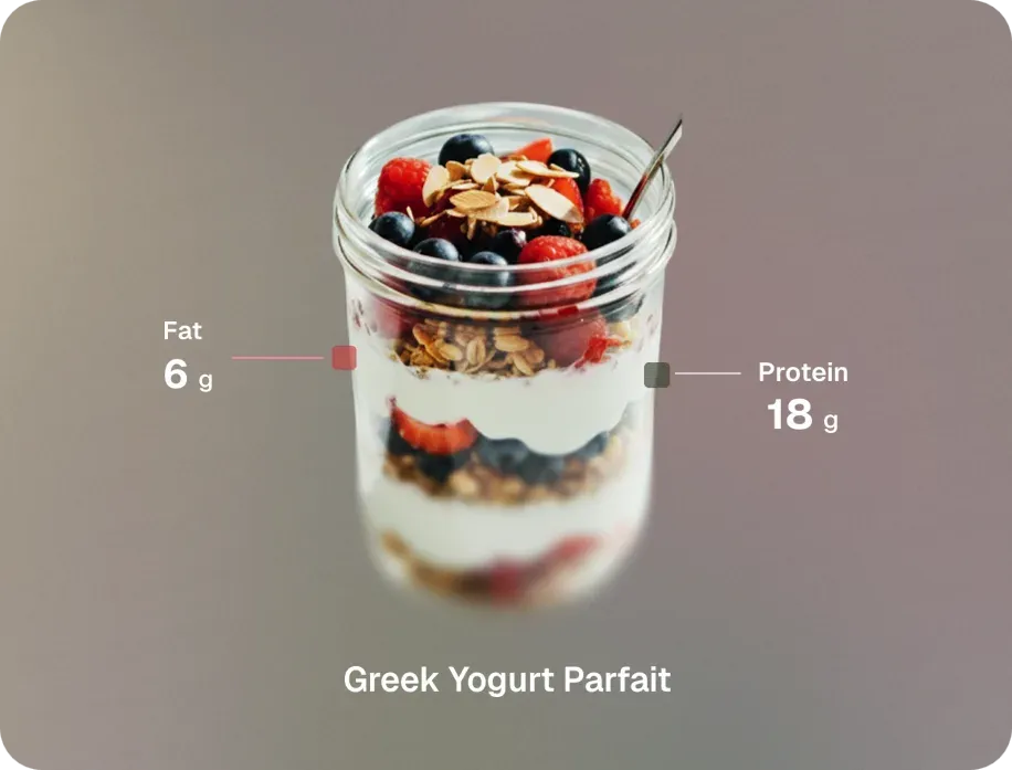 Nutrition app adapting a meal plan to the user’s sleep and activity, powered by Sahha.