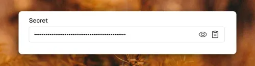 Webhooks Secret Key